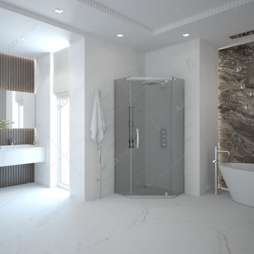 Душевой уголок Alex Baitler AB245-90 (90x90x200 см) фото 3