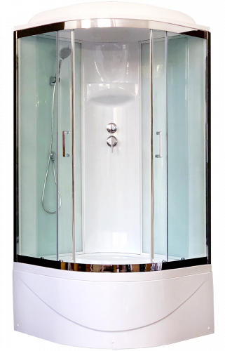 Душевая кабина Royal Bath  RB 90BK6-WT-CH (белое/прозрачное)