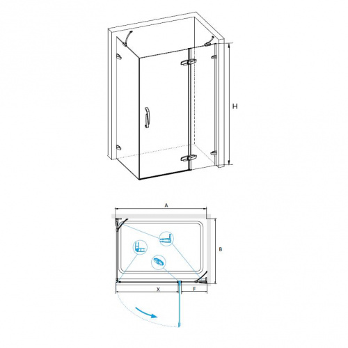 Душевой уголок RGW SA-41 Прозрачное 800x1200 фото 6