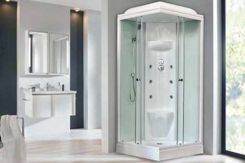 Душевая кабина Royal Bath  RB 90HP7-WT (белое/прозрачное) фото 2