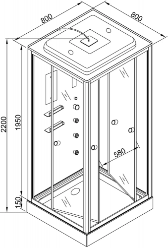 Душевая кабина AvaCan V8015 фото 22