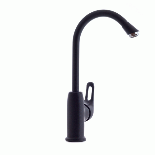 Смеситель для кухни D&K Rhein.Eucharius (DA1372420) высокий антрацит фото 3