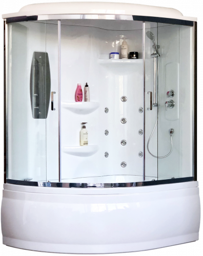 Душевая кабина Royal Bath  RB 170ALP-T-CH (прозрачное) правая