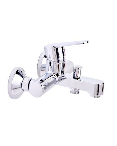 OneLife P07-100cr полимерный смеситель для ванны/душа, хром фото 6