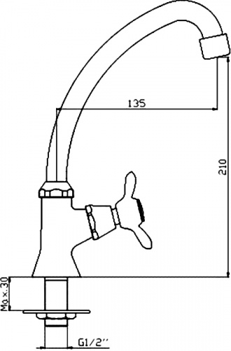 Смеситель для кухонной мойки Rossinka Q (Q02-60U) фото 2