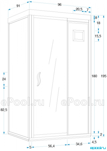 Инфракрасная кабина (сауна) Mountfield Corinna 96x91x195 см фото 4