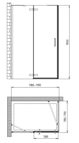 Душевой уголок Gemy Fall Tea S29131 фото 5