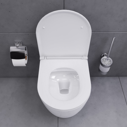 Унитаз подвесной безободковый, с сиденьем микролифт Damixa Sirius DX86C1700SC фото 3