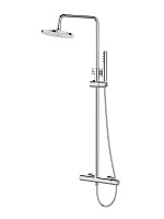 Душевая система Agger Slim A2291200 со смесителем, хром