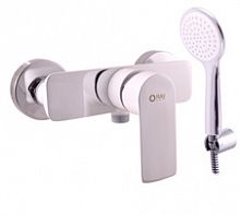 VT481.5/1CB VLTAVA - смеситель для душа с душевым комплектом, БЕЛЫЙ ГЛЯНЦЕВЫЙ/ХРОМ RAV Slezak