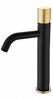 Смеситель STICK для умыв. выс. BLACK TOUCH GOLD