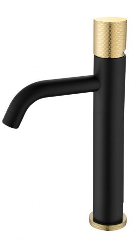Смеситель STICK для умыв. выс. BLACK TOUCH GOLD