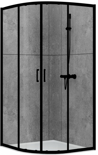 Душевой уголок ABBER Schwarzer Diamant AG01100B фото 2