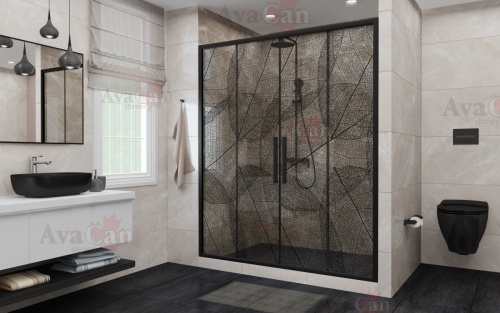 Душевая дверь в нишу AvaCan FB2 190-210 фото 3