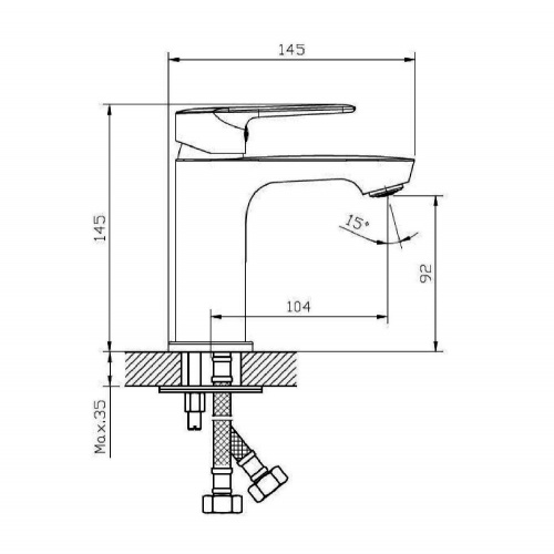 Смеситель для раковины Orange Sofi 2.0 M46-021cr фото 2