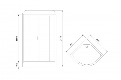 Душевая кабина Royal Bath  RB 90HK5-WC (белое/матовое) фото 4