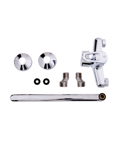 OneLife P11-211cr полимерный смеситель для ванны/душа, хром фото 6