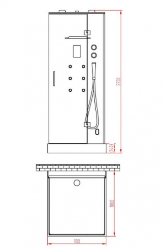 Душевая кабина Orans SR-86120S фото 6