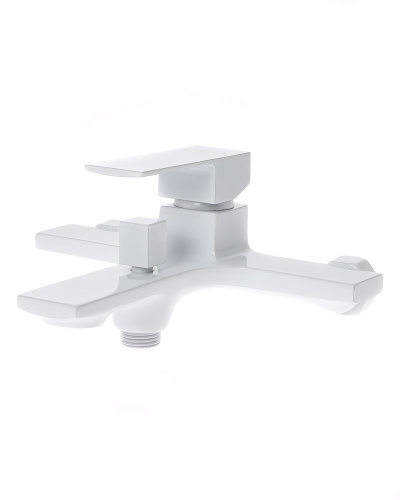 Смеситель для ванны/душа Orange Lutz M04-100w белый фото 4