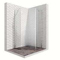 Душевое ограждение Ambassador Diamond 12011111L (900x900x2000), 1 место