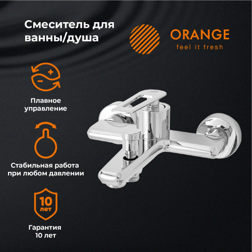 Orange LINE M06-100cr Смеситель для ванны/душа фото 7