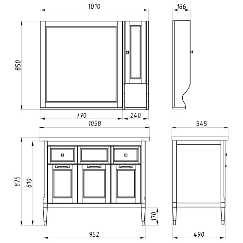 Подстолье Гранда 105 "Grigio" фото 20 Подстолье Гранда 105 "Grigio" фото 20