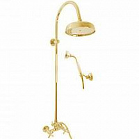 MK181.5/3Z MORAVA RETRO - смеситель для душа, душевой набор с головным душем, ЦВЕТ ЗОЛОТО RAV Slezak