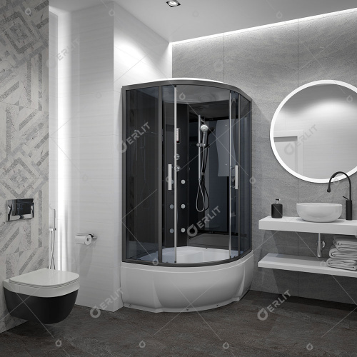 Душевая кабина Erlit Eclipse ER5709TP-C24 (90x90x215 см) фото 3