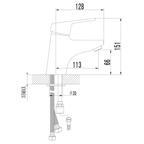Смеситель для раковины с гигиеническим душем Lemark Luna (LM4116C) фото 3
