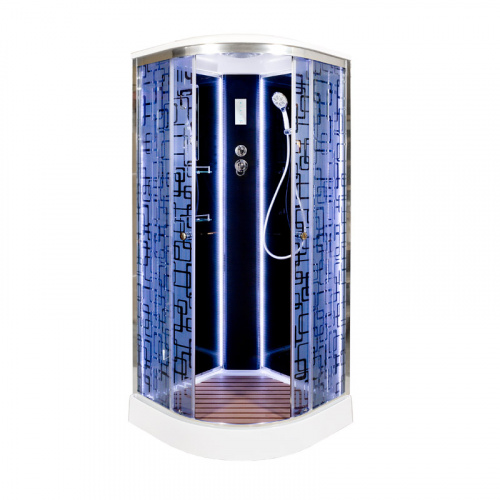 Душевая кабина Deto (DTO)  BM1590 с LED-подсветкой