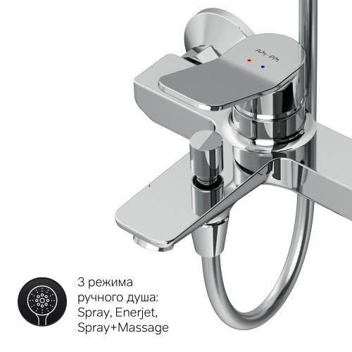 Душевая система AM.PM X-Joy F40885A34 фото 10