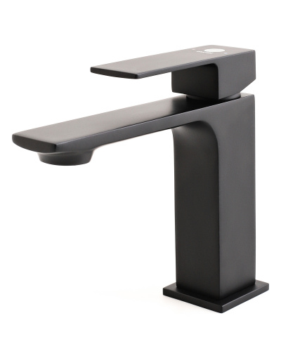 Смеситель для раковины Orange Lutz M04-021b черный фото 4