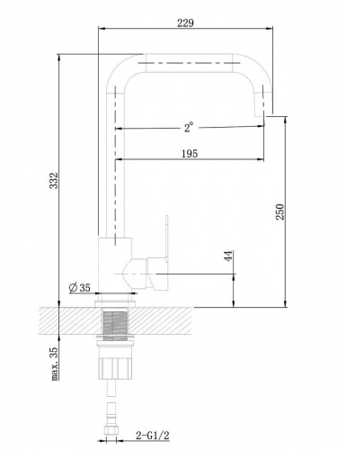 Смеситель для кухни Orange Steel M99-006ni никель фото 6