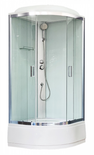 Душевая кабина Royal Bath  RB 90CK5-WT-CH (белое/прозрачное)