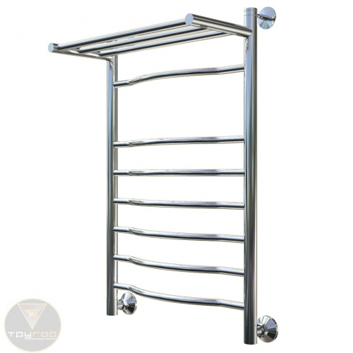 Водяной полотенцесушитель «ЛОТОС» НП серия 4 с полкой