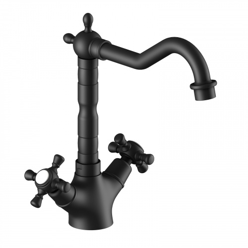 Смеситель для раковины Timo Nelson (0143/03F) черный фото 2