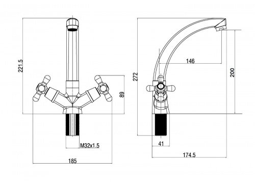Смеситель для раковины OneLife P03-002cr полимерный фото 4