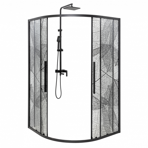 Душевое ограждение Deto HB 90 Black фото 3