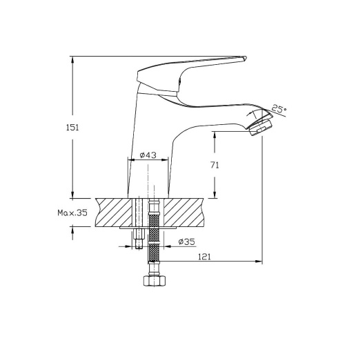 Смеситель для раковины Agger Merry A1302100 фото 2
