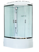 Душевая кабина Royal Bath  RB 8120BK5-WT-CH (белое/прозрачное) левая