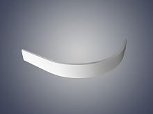 WeltWasser SKR12080-WT L/R Размер 1180х780х100 мм. Полукруглый AL экран для поддона 1200х800, Цвет белый.