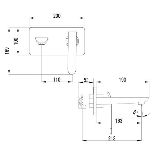 Смеситель для раковины Lemark Melange (LM4926CW) фото 4