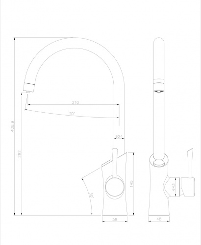 Смеситель для кухонной мойки Lemark Comfort  (LM3072C	) фото 4