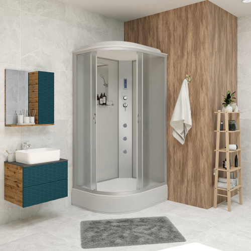 Душевая кабина Niagara NG-33394-14RF (1300х900х2150) средний поддон (26см) стекло МАТОВОЕ 4 места фото 3