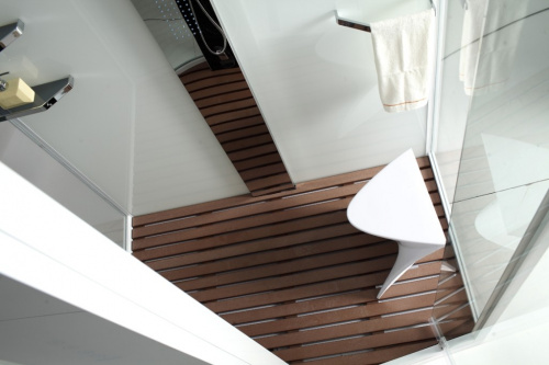 Душевая кабина ORANS OLS-SR89102S L, black 150х100 фото 3