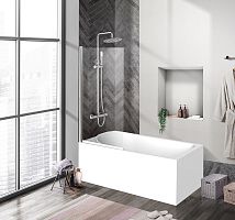 Душевая шторка на ванну BelBagno UNO-V-1-75/150-C-Cr