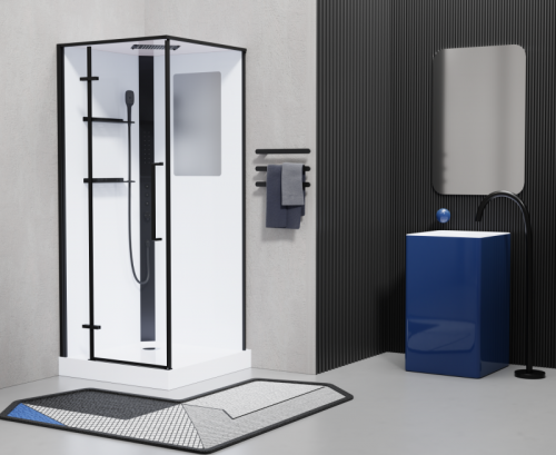 Гидромассажная кабина ESBANO ESM-QUADRO-90 (Left)