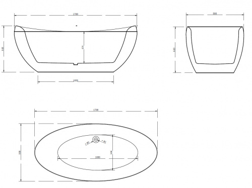 Акриловая ванна ABBER AB9236 фото 7