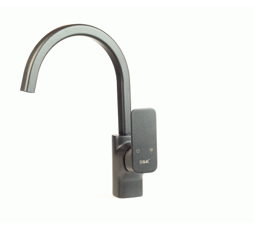 Смеситель для кухни D&K Berlin.(DA1432420) высокий антрацит фото 3