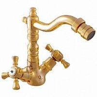 MK320.5/9Z MORAVA RETRO - смеситель классический для биде без сифона, ЦВЕТ ЗОЛОТО RAV Slezak